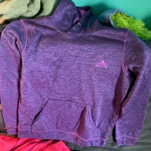 purple adidas hoodie